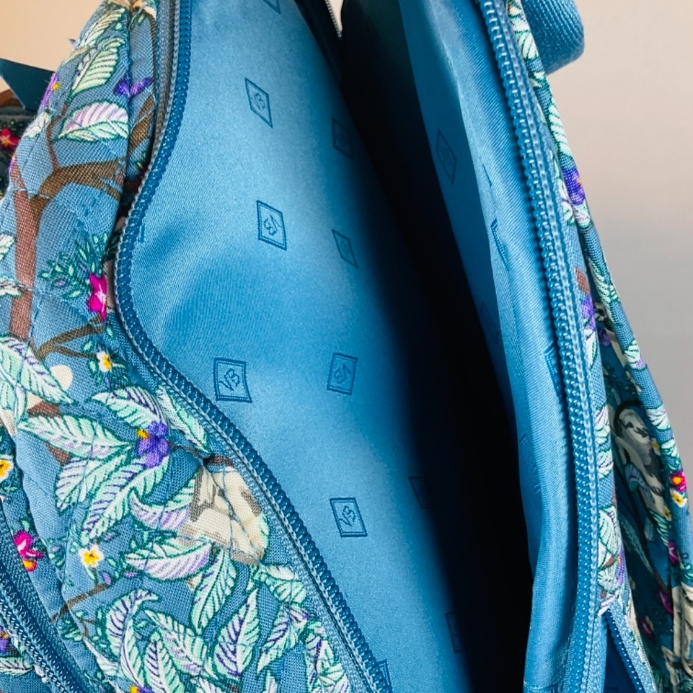 🌸Vera Bradley Campus Backpack Sloth Hanging Around Spring Break - Picture 4 of 9